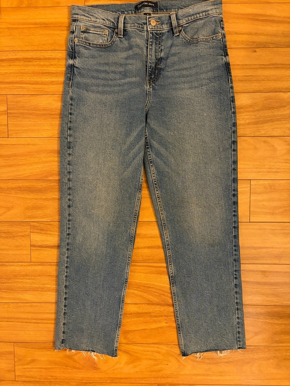 Calvin Klein Jeans Straight Leg Blue Denim Jeans